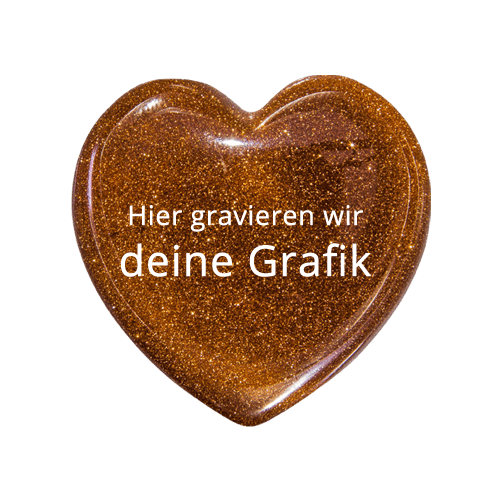 Heart Pebble Goldfluss