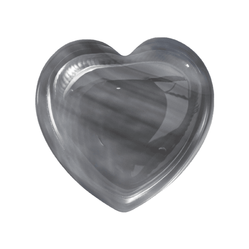 Heart Pebble Botswana Achat