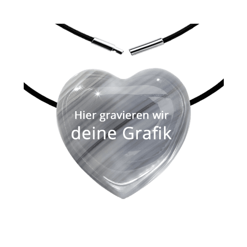 Herzkette Botswana Achat