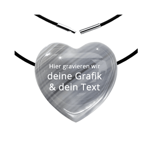 Herzkette Botswana Achat