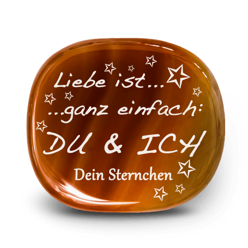 Romantisches Geschenk mit Gravur